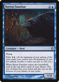 Raven Familiar - Commander 2013 - Magic: The Gathering card