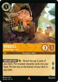 Russell - Finding Adventure - Hyperia City - Disney Lorcana card
