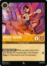 Miguel Rivera - Street Musician - Hyperia City - Disney Lorcana card
