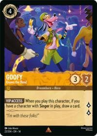 Goofy - Knows the Band - Hyperia City - Disney Lorcana card
