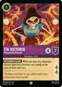 Tia Victoria - Disapproving Ancestor - Hyperia City - Disney Lorcana card