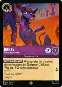 Dante - Enthusiastic Stray - Hyperia City - Disney Lorcana card