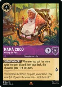 Mama Coco - Visiting the Park - Hyperia City - Disney Lorcana card