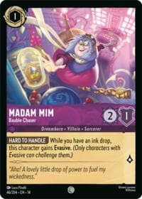 Madam Mim - Bauble Chaser - Hyperia City - Disney Lorcana card