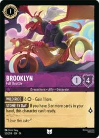 Brooklyn - Full Throttle - Hyperia City - Disney Lorcana card