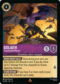 Goliath - Transformed Warrior - Hyperia City - Disney Lorcana card