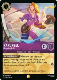 Rapunzel - Outgoing Artist - Hyperia City - Disney Lorcana card