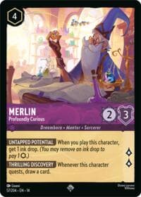 Merlin - Profoundly Curious - Hyperia City - Disney Lorcana card