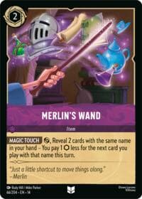 Merlin's Wand - Hyperia City - Disney Lorcana card