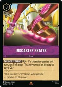 Inkcaster Skates - Hyperia City - Disney Lorcana card