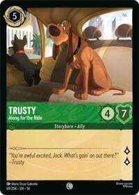 Trusty - Along for the Ride - Hyperia City - Disney Lorcana card