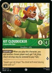 Kit Cloudkicker - Irrepressible Bear - Hyperia City - Disney Lorcana card