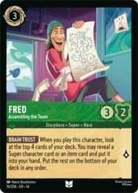 Fred - Assembling the Team - Hyperia City - Disney Lorcana card