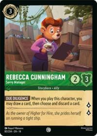 Rebecca Cunningham - Savvy Manager - Hyperia City - Disney Lorcana card