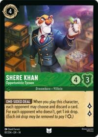 Shere Khan - Opportunistic Tycoon - Hyperia City - Disney Lorcana card