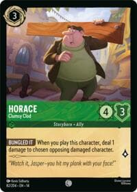 Horace - Clumsy Clod - Hyperia City - Disney Lorcana card