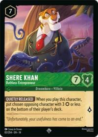 Shere Khan - Ruthless Entrepreneur - Hyperia City - Disney Lorcana card