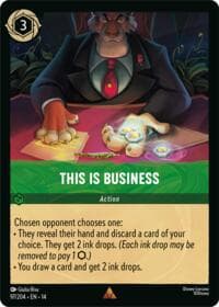 This Is Business - Hyperia City - Disney Lorcana card