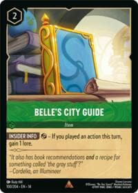 Belle's City Guide - Hyperia City - Disney Lorcana card