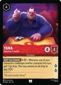 Yama - Notorious Criminal - Hyperia City - Disney Lorcana card