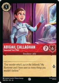Abigail Callaghan - Seasoned Test Pilot - Hyperia City - Disney Lorcana card