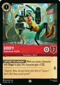 Goofy - Enthusiastic Tourist - Hyperia City - Disney Lorcana card