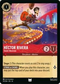 Hector Rivera - Street Musician - Hyperia City - Disney Lorcana card