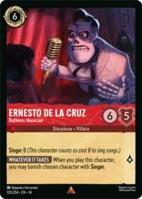 Ernesto de la Cruz - Ruthless Musician - Hyperia City - Disney Lorcana card