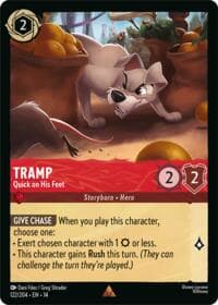 Tramp - Quick on His Feet - Hyperia City - Disney Lorcana card