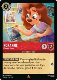 Roxanne - Concert Lover - Hyperia City - Disney Lorcana card