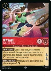Wasabi - Called into Battle - Hyperia City - Disney Lorcana card