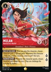 Mulan - Martial Arts Master - Hyperia City - Disney Lorcana card