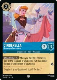 Cinderella - Homespun Dressmaker - Hyperia City - Disney Lorcana card