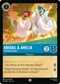 Abigail & Amelia - Gossiping Geese - Hyperia City - Disney Lorcana card