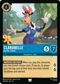 Clarabelle - Out for a Stroll - Hyperia City - Disney Lorcana card