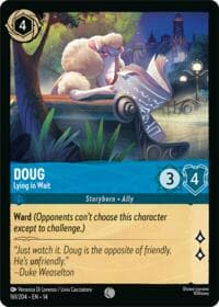 Doug - Lying in Wait - Hyperia City - Disney Lorcana card