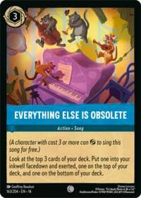 Everything Else Is Obsolete - Hyperia City - Disney Lorcana card