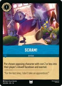 Scram! - Hyperia City - Disney Lorcana card
