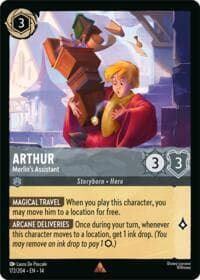 Arthur - Merlin's Assistant - Hyperia City - Disney Lorcana card
