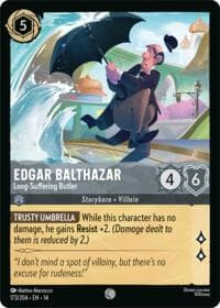 Edgar Balthazar - Long-Suffering Butler - Hyperia City - Disney Lorcana card