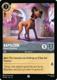 Napoleon - Patient Watchdog - Hyperia City - Disney Lorcana card