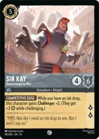 Sir Kay - Determined to Win - Hyperia City - Disney Lorcana card