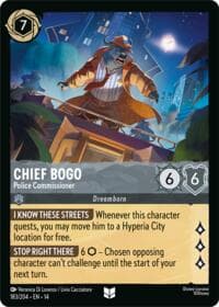 Chief Bogo - Police Commissioner - Hyperia City - Disney Lorcana card