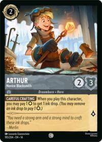 Arthur - Novice Blacksmith - Hyperia City - Disney Lorcana card