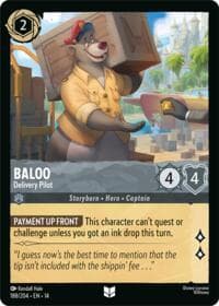 Baloo - Delivery Pilot - Hyperia City - Disney Lorcana card