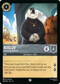 Koslov - Imposing Enforcer - Hyperia City - Disney Lorcana card