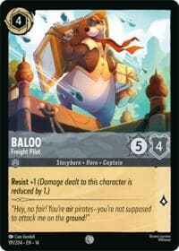 Baloo - Freight Pilot - Hyperia City - Disney Lorcana card