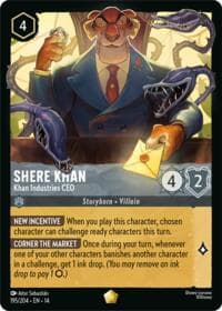 Shere Khan - Khan Industries CEO - Hyperia City - Disney Lorcana card