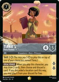 Tiana - Party Hostess - Hyperia City - Disney Lorcana card