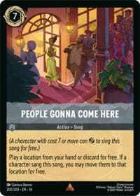 People Gonna Come Here - Hyperia City - Disney Lorcana card